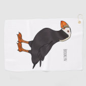 Cartoon-Abbildung Golfhandtuch (Horizontal)