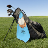 Cartoon-Abbildung Golfhandtuch (Gras)