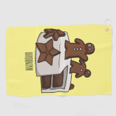 Cartoon-Abbildung Golfhandtuch (Horizontal)