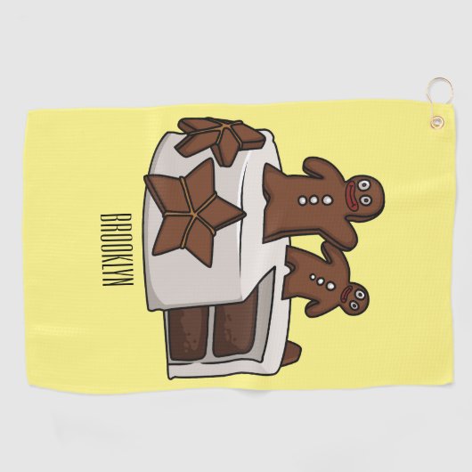 Cartoon-Abbildung Golfhandtuch (Horizontal)