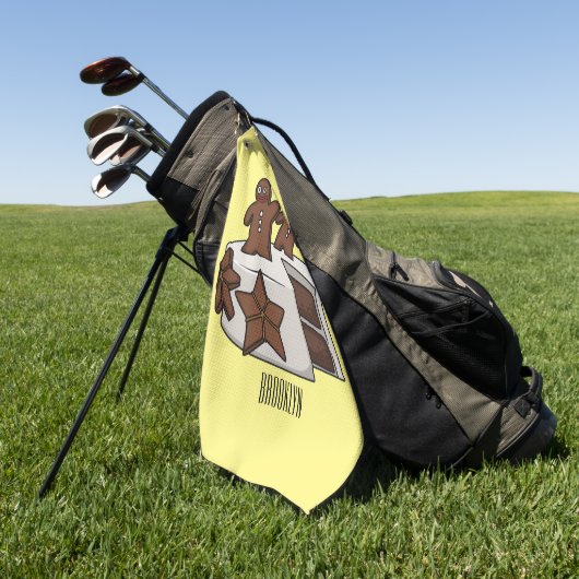 Cartoon-Abbildung Golfhandtuch (Gras)