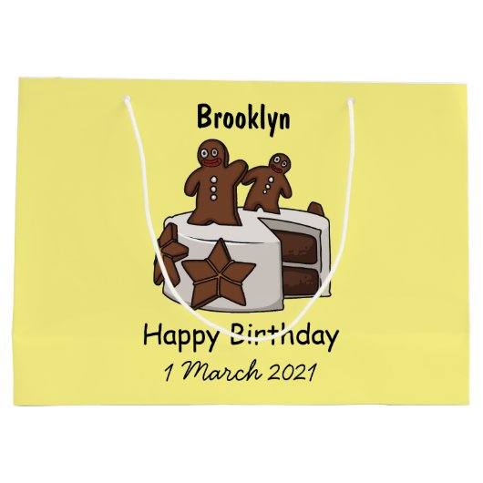 Cartoon-Abbildung Große Geschenktüte (Rückseite)