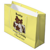 Cartoon-Abbildung Große Geschenktüte (Vorderseite Schrägansicht)