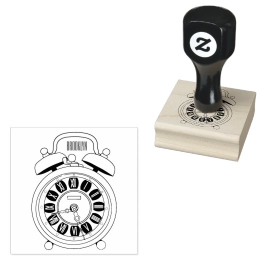 Cartoon-Abbildung Gummistempel (Stempel)