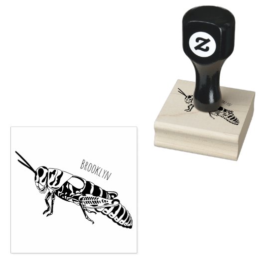 Cartoon-Abbildung Gummistempel (Stempel)