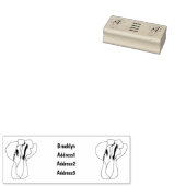 Cartoon-Abbildung Gummistempel (Stempel)