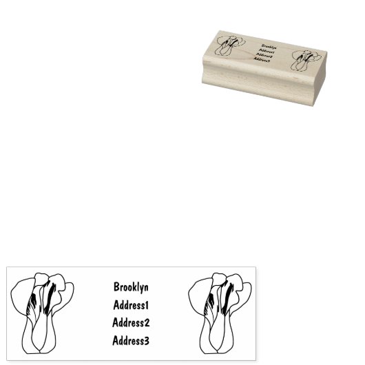 Cartoon-Abbildung Gummistempel (Stempel)