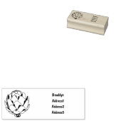 Cartoon-Abbildung Gummistempel (Stempel)