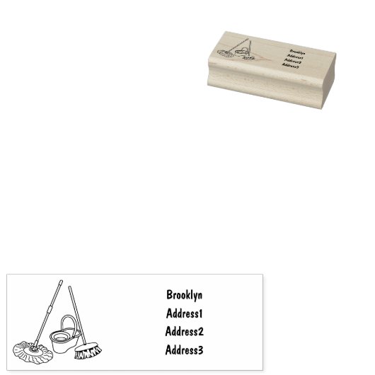 Cartoon-Abbildung Gummistempel (Stempel)