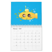 Cartoon-Abbildung Kalender (Feb 2027)