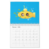 Cartoon-Abbildung Kalender (Feb 2026)