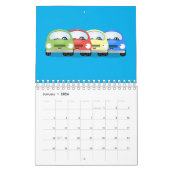 Cartoon-Abbildung Kalender (Jan 2026)