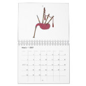 Cartoon-Abbildung Kalender (Mär 2027)