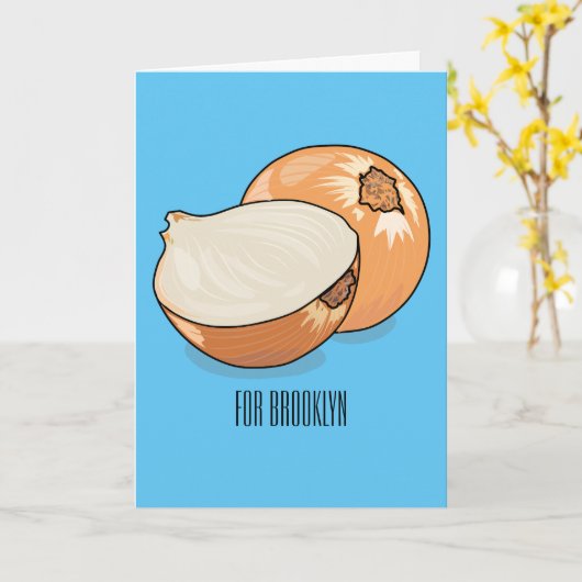 Cartoon-Abbildung Karte (Gelbe Blume)