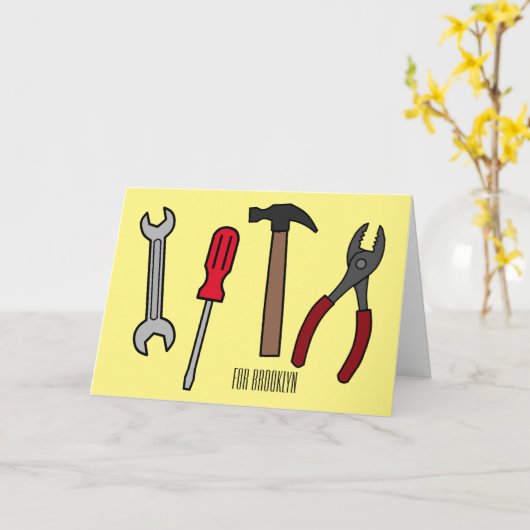 Cartoon-Abbildung Karte (Gelbe Blume)