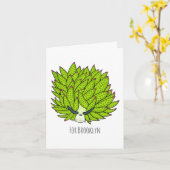 Cartoon-Abbildung Karte (Gelbe Blume)