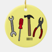 Cartoon-Abbildung Keramik Ornament (Hinten)