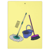 Cartoon-Abbildung Klemmbrett (Rückseite)