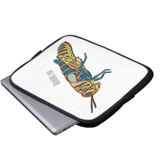 Cartoon-Abbildung Laptopschutzhülle (Vorne Knopf)