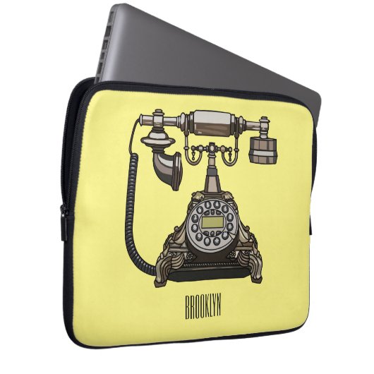 Cartoon-Abbildung Laptopschutzhülle (Vorne Rechts)