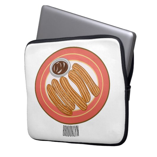 Cartoon-Abbildung Laptopschutzhülle (Vorderseite Links)