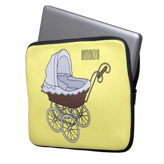 Cartoon-Abbildung Laptopschutzhülle (Vorderseite Links)