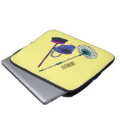 Cartoon-Abbildung Laptopschutzhülle (Vorne Knopf)