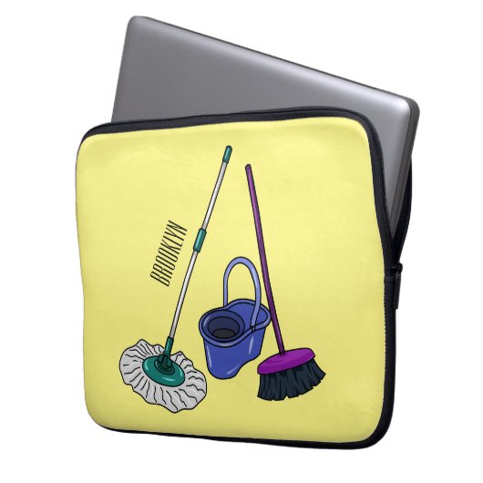 Cartoon-Abbildung Laptopschutzhülle (Vorderseite Links)