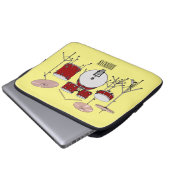 Cartoon-Abbildung Laptopschutzhülle (Vorne Knopf)