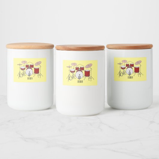 Cartoon-Abbildung Lebensmitteletikett (Flaschen)