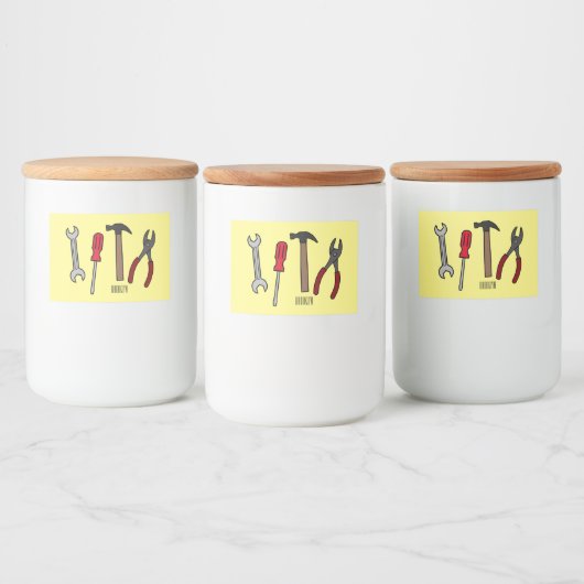 Cartoon-Abbildung Lebensmitteletikett (Flaschen)