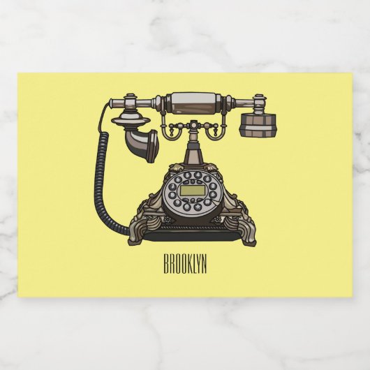 Cartoon-Abbildung Lebensmitteletikett (Einzelnes Label)