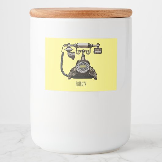 Cartoon-Abbildung Lebensmitteletikett (Vorderseite)