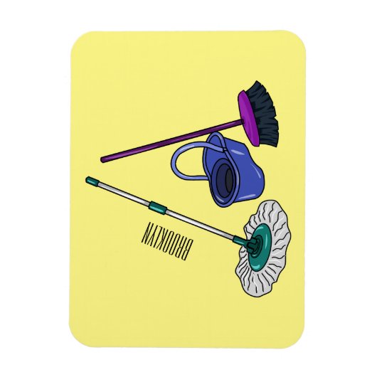 Cartoon-Abbildung Magnet (Vertikal)