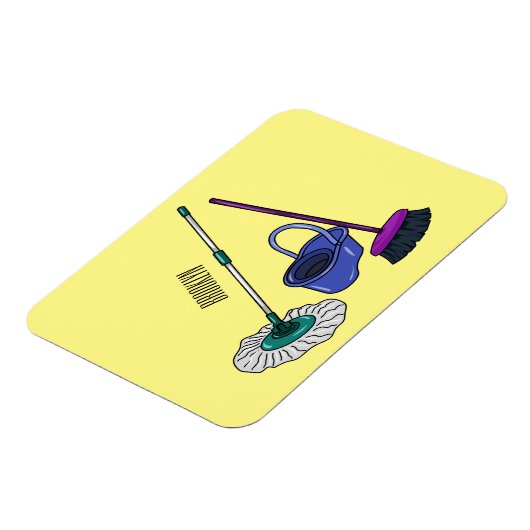 Cartoon-Abbildung Magnet (Linke Seite)