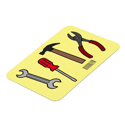 Cartoon-Abbildung Magnet (Linke Seite)