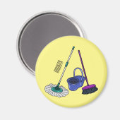 Cartoon-Abbildung Magnet (Vorderseite/Rückseite)