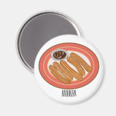 Cartoon-Abbildung Magnet (Vorderseite/Rückseite)