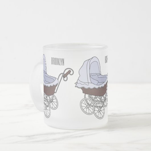 Cartoon-Abbildung Mattglastasse (Vorderseite Links)