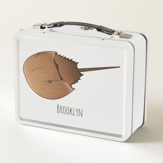 Cartoon-Abbildung Metall Brotdose (Rückseite)