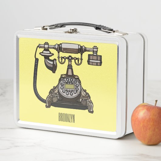 Cartoon-Abbildung Metall Brotdose (Beispiel)