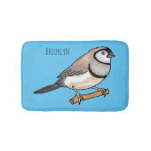 Cartoon-Abbildung mit Doppelbarsch Badematte (Vorderseite)