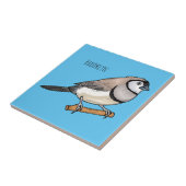 Cartoon-Abbildung mit Doppelbarsch Fliese (Seite)