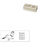 Cartoon-Abbildung mit Doppelbarsch Gummistempel (Stempel)