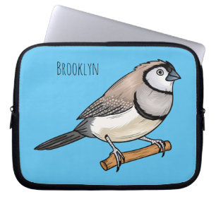 Cartoon-Abbildung mit Doppelbarsch Laptopschutzhülle