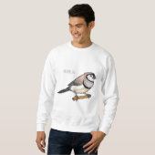 Cartoon-Abbildung mit Doppelbarsch Sweatshirt (Vorne ganz)