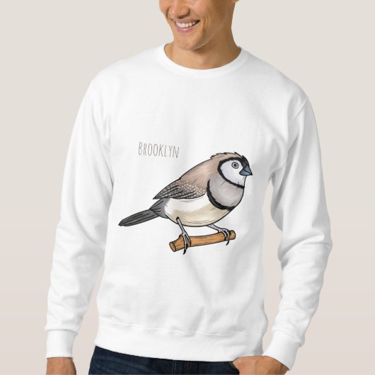 Cartoon-Abbildung mit Doppelbarsch Sweatshirt (Vorderseite)