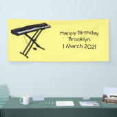 Cartoon-Abbildung mit Tastatur Banner (Messe)