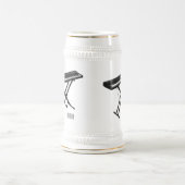 Cartoon-Abbildung mit Tastatur Bierglas (Mittel)