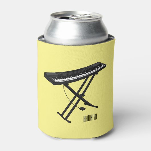 Cartoon-Abbildung mit Tastatur Dosenkühler (Kanne Vorderseite)